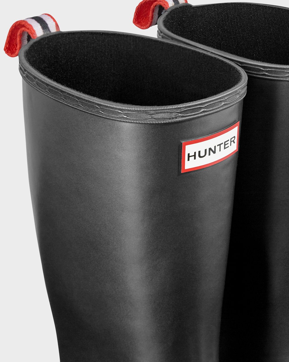 Hunter Original Tall Pearlized Rain Play Boots - Clearance Sale Womens Black - RLTMEI257